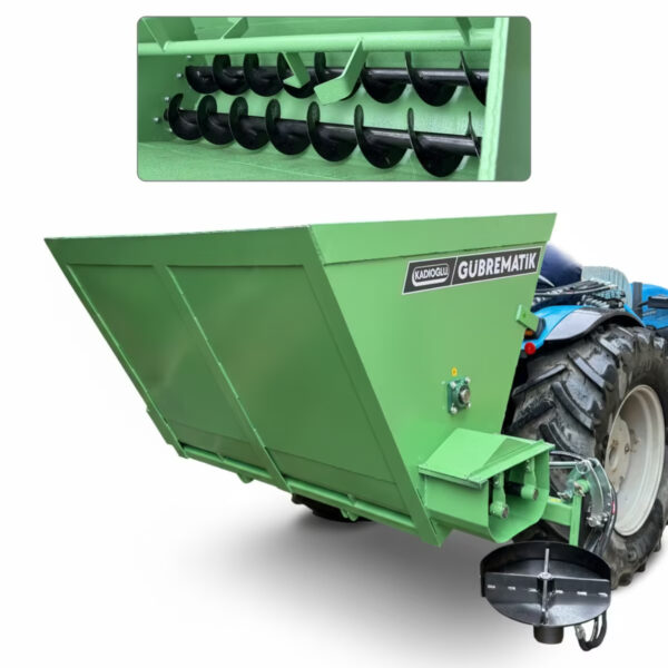 SM1700 Gübrematik Katı Gübre, Kompost Gübre Dağıtma Makinesi (Çift Helezonlu)