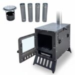 Portatif Kamp – Çadır – Karavan Sobası (Mangal Özellikli) - Görsel 5